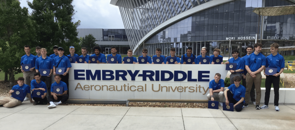 students outside embry-riddle university